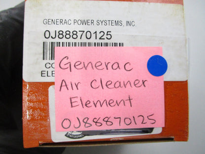 NEW OEM 0J88870125 Generac Air Cleaner Element 0810