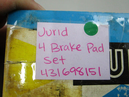NEW 431698151 Jurid 4 Brake Pad Set 0810