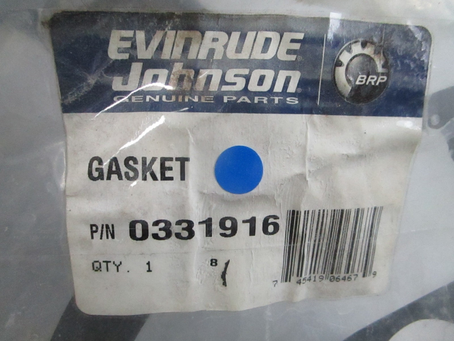 *NEW OEM* 0810 OMC Johnson Evinrude Gasket 331916 0331916