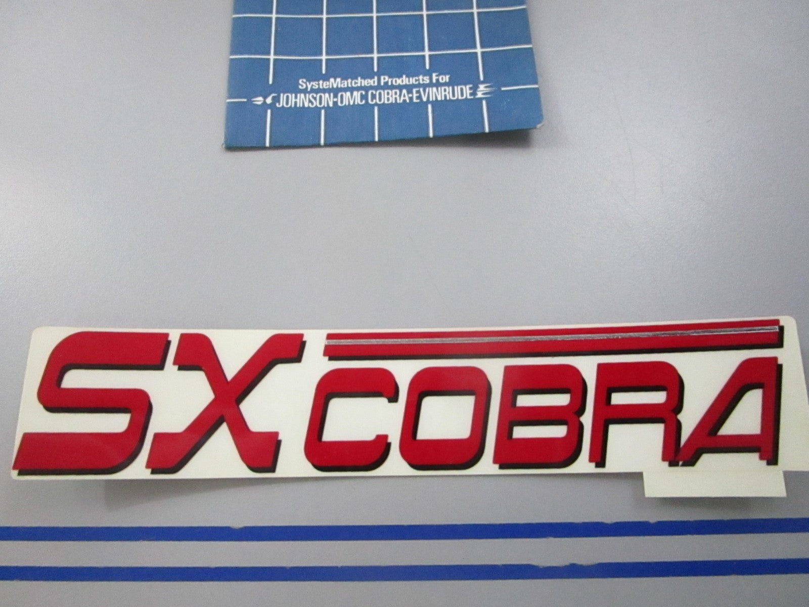 NEW OEM 3855644 OMC Johnson Evinrude SX Cobra Decal 0810