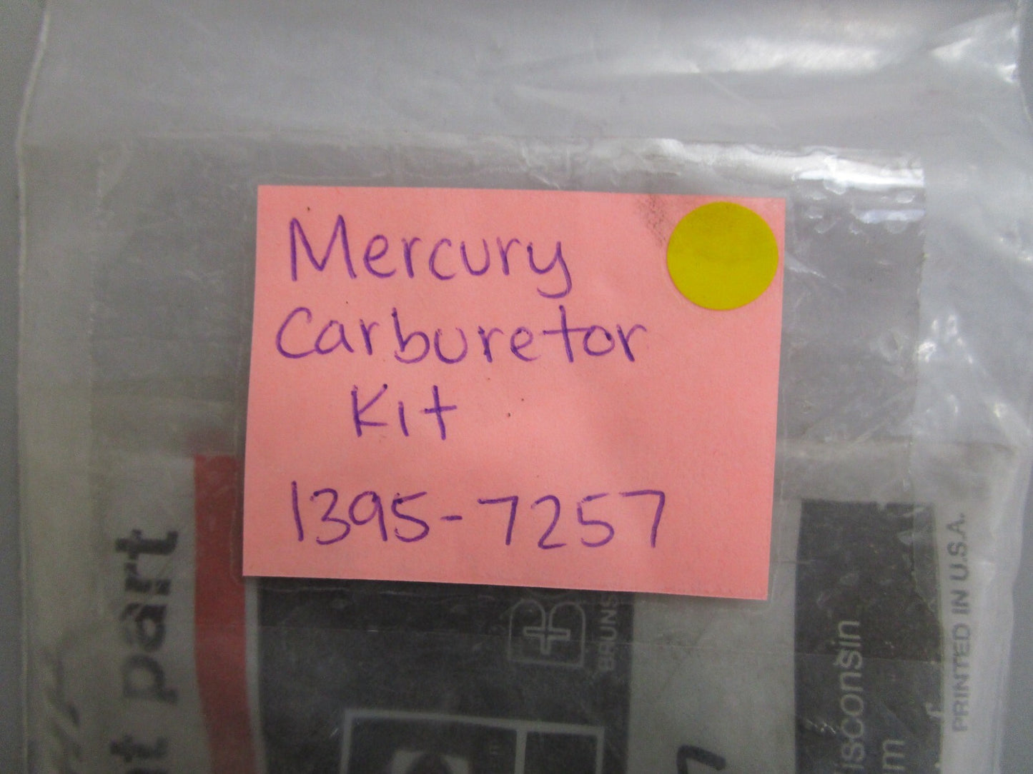 *NEW OEM* 0810 Mercury Quicksilver Carburetor Kit 1395-7257