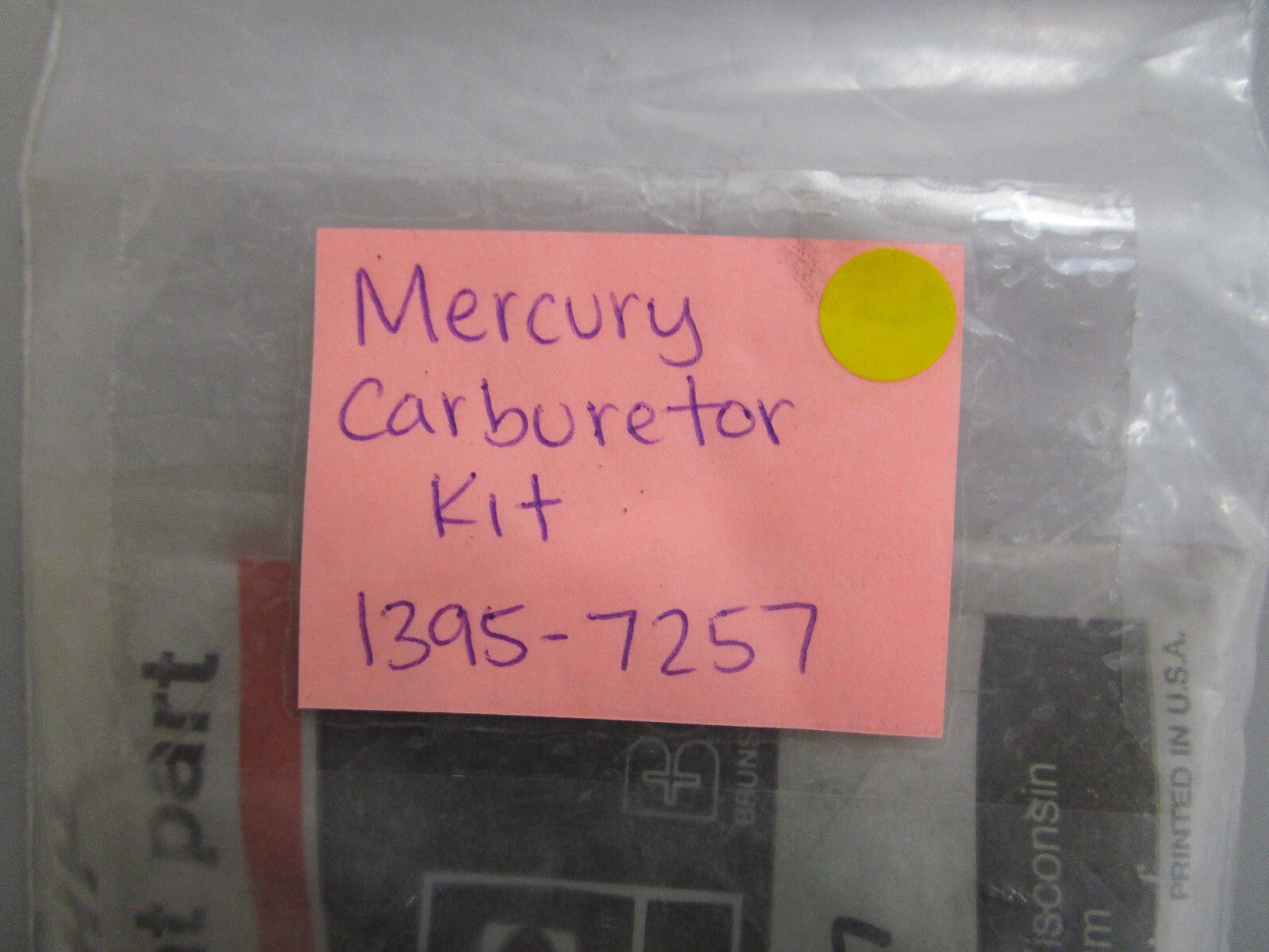 *NEW OEM* 0810 Mercury Quicksilver Carburetor Kit 1395-7257