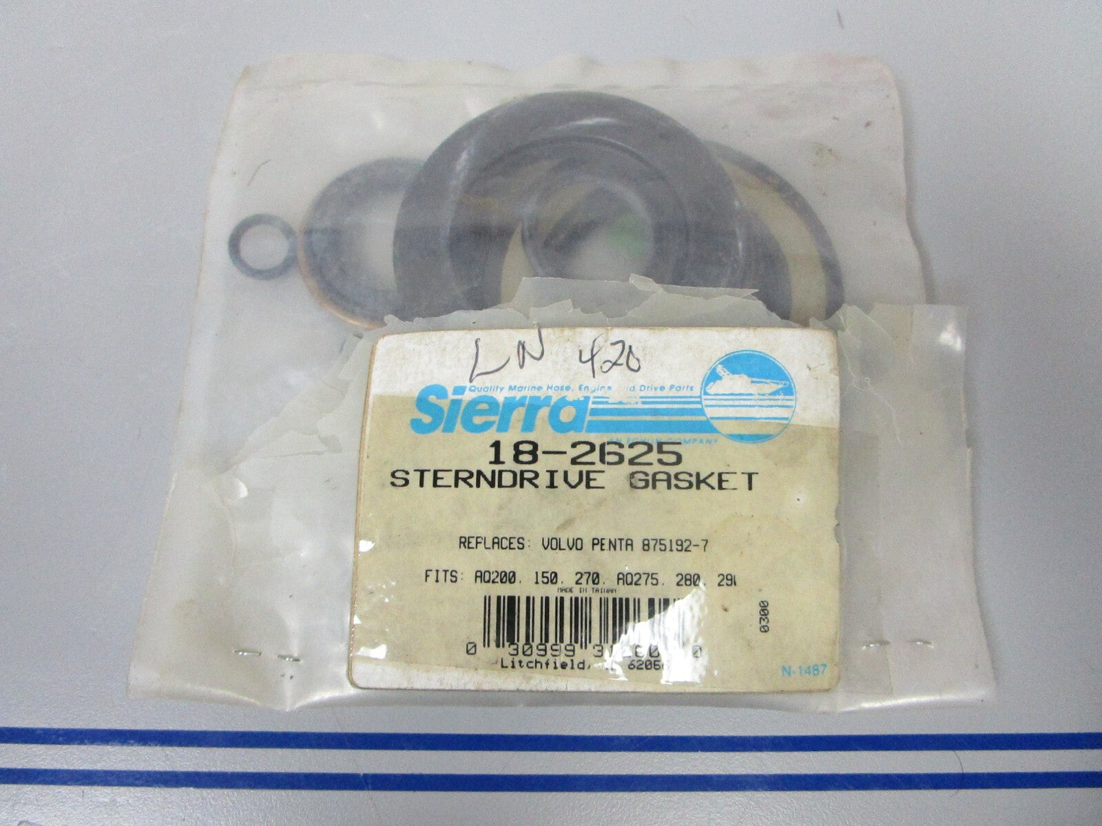 *NEW* 0720 Sierra Gasket Set 18-2625 Replaces: Volvo 875192