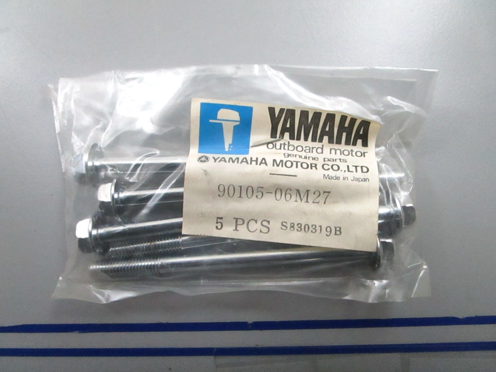 *NEW OEM* (LOT OF 5) 0810 Yamaha Washer Based Bolt 90105-06M27-00