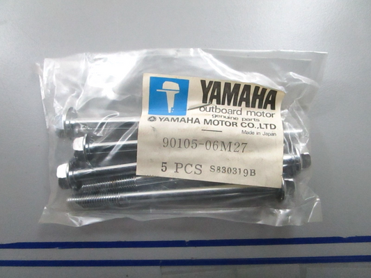 *NEW OEM* (LOT OF 5) 0810 Yamaha Washer Based Bolt 90105-06M27-00