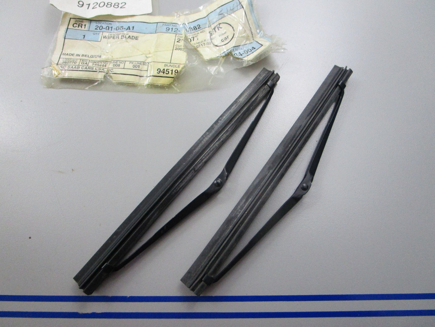 *NEW OEM* 0810 Saab Headlight Wiper Blade Set 9120882