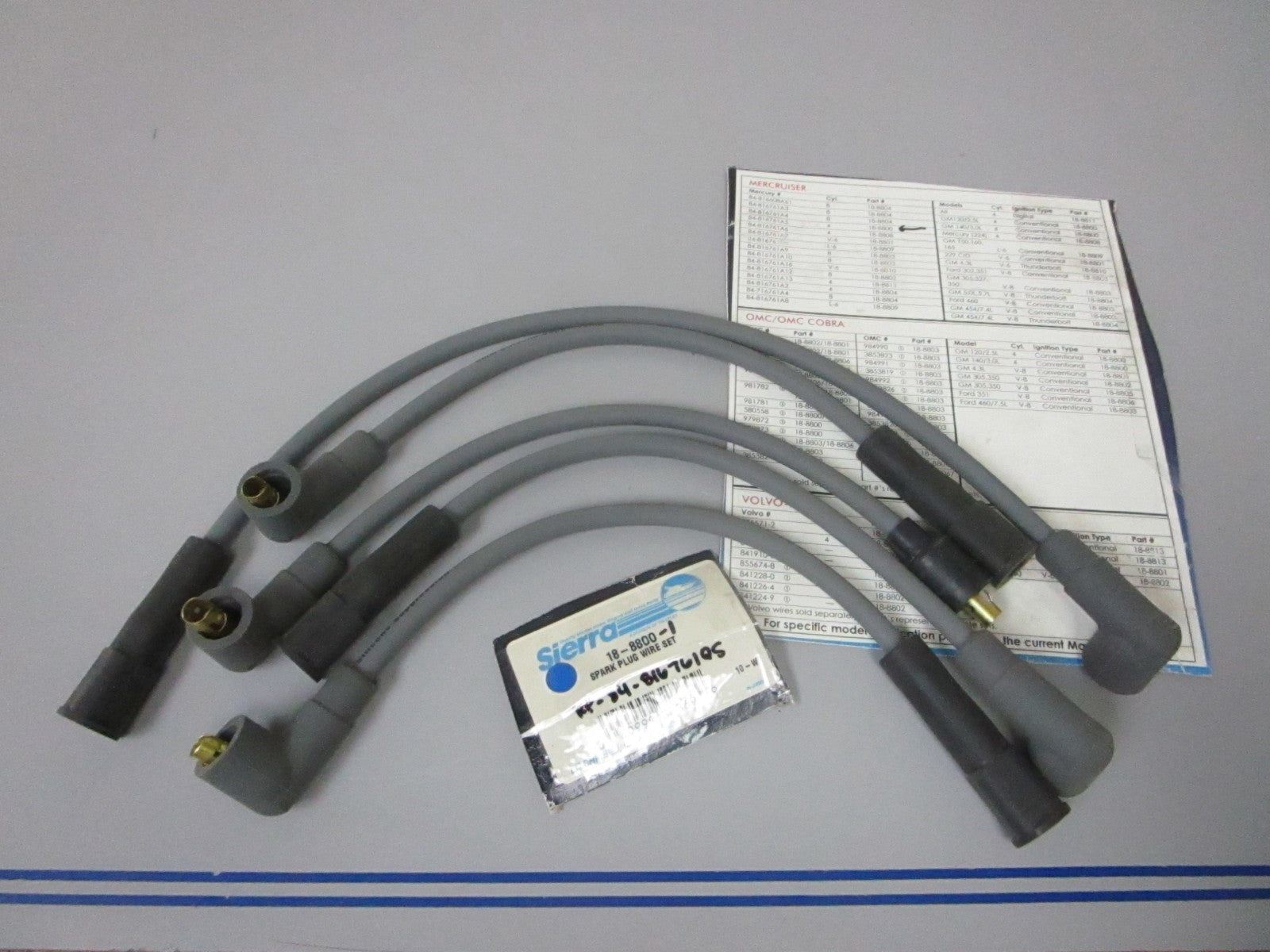 NEW Sierra 18-8800 Spark Plug Wire Set Replaces: 84- 816761A5 Mercury 0720