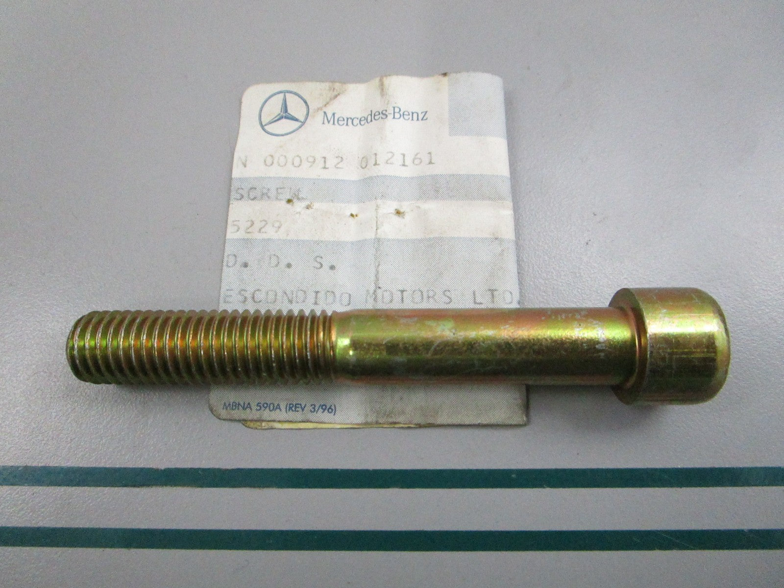 NEW OEM 000912012161 Mercedes-Benz Screw 0810