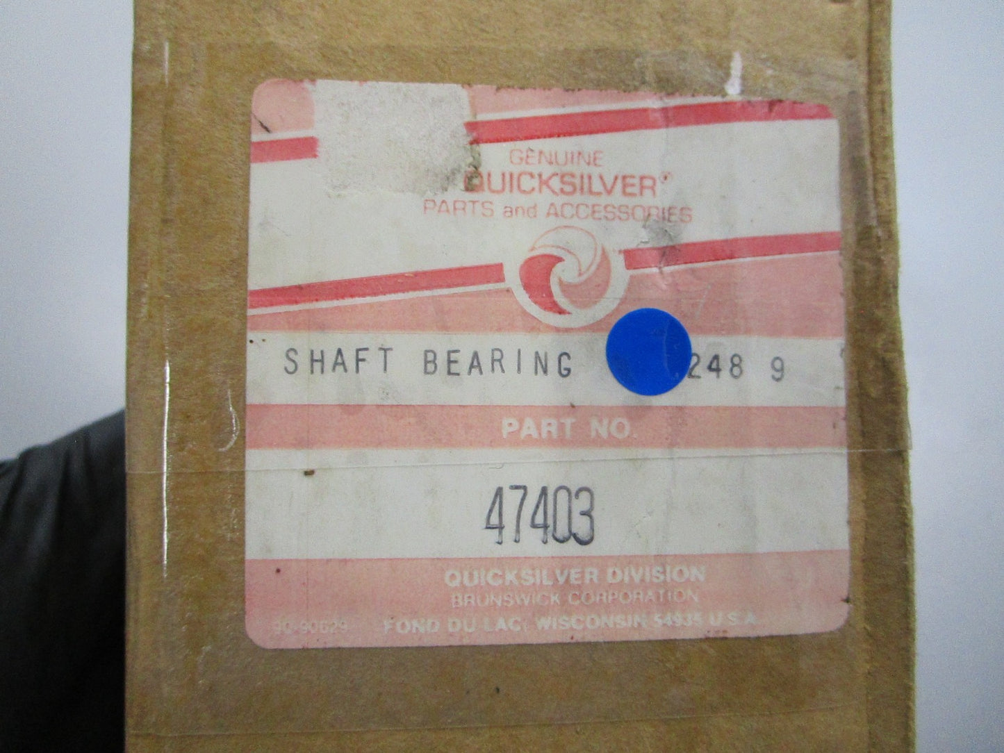 NEW OEM 47403 Mercury Quicksilver Shaft & Bearing 0810