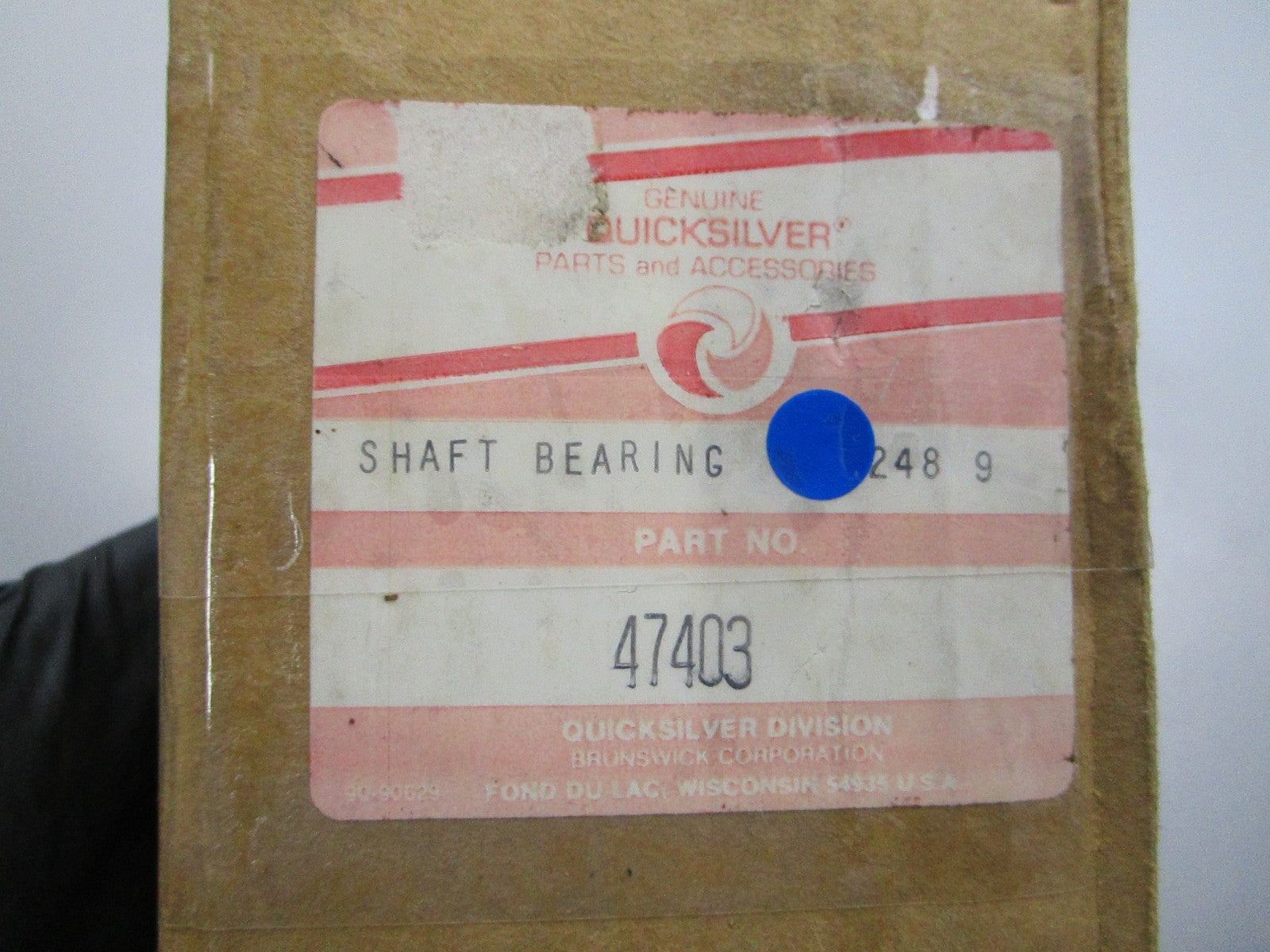 NEW OEM 47403 Mercury Quicksilver Shaft & Bearing 0810