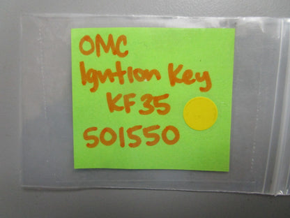 *NEW OEM* 0810 OMC Johnson Evinrude Ignition Key KF35 501550 0501550