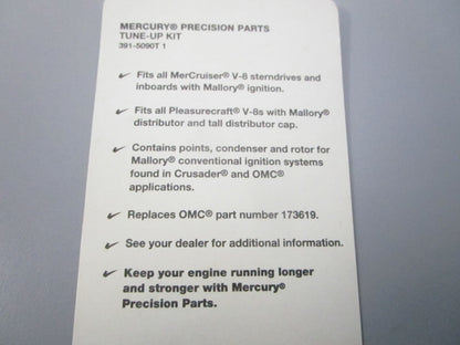 NEW OEM 391-5090T1 Mercury Quicksilver Tune-Up Kit 0810
