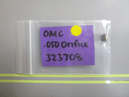 *NEW OEM* 0810 OMC Johnson Evinrude .050 Orifice 323708 0323708