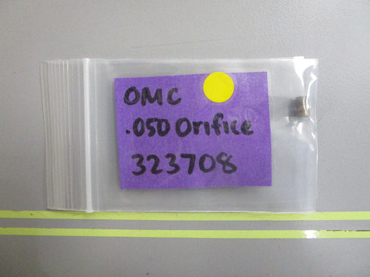 *NEW OEM* 0810 OMC Johnson Evinrude .050 Orifice 323708 0323708