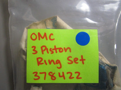 *NEW OEM* 0810 OMC Johnson Evinrude 3 Piston Ring Set 378422 0378422