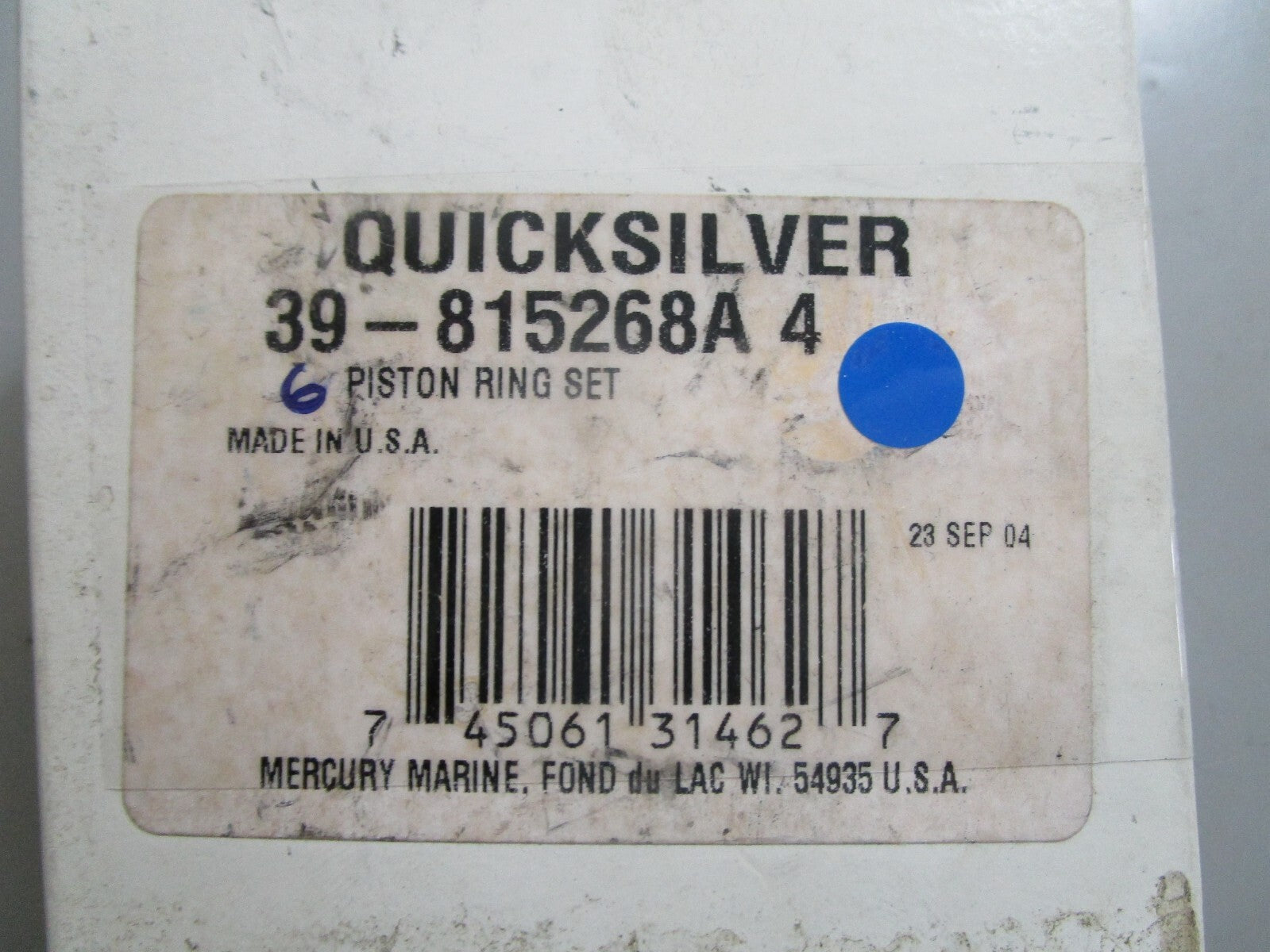 *NEW OEM* 0810 Mercury Quicksilver Piston Ring Set 39-815268A 4