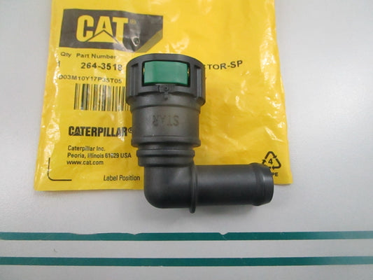 CAT Caterpillar NEW OEM 90° Fuel Hose Connector 264-3518 0810