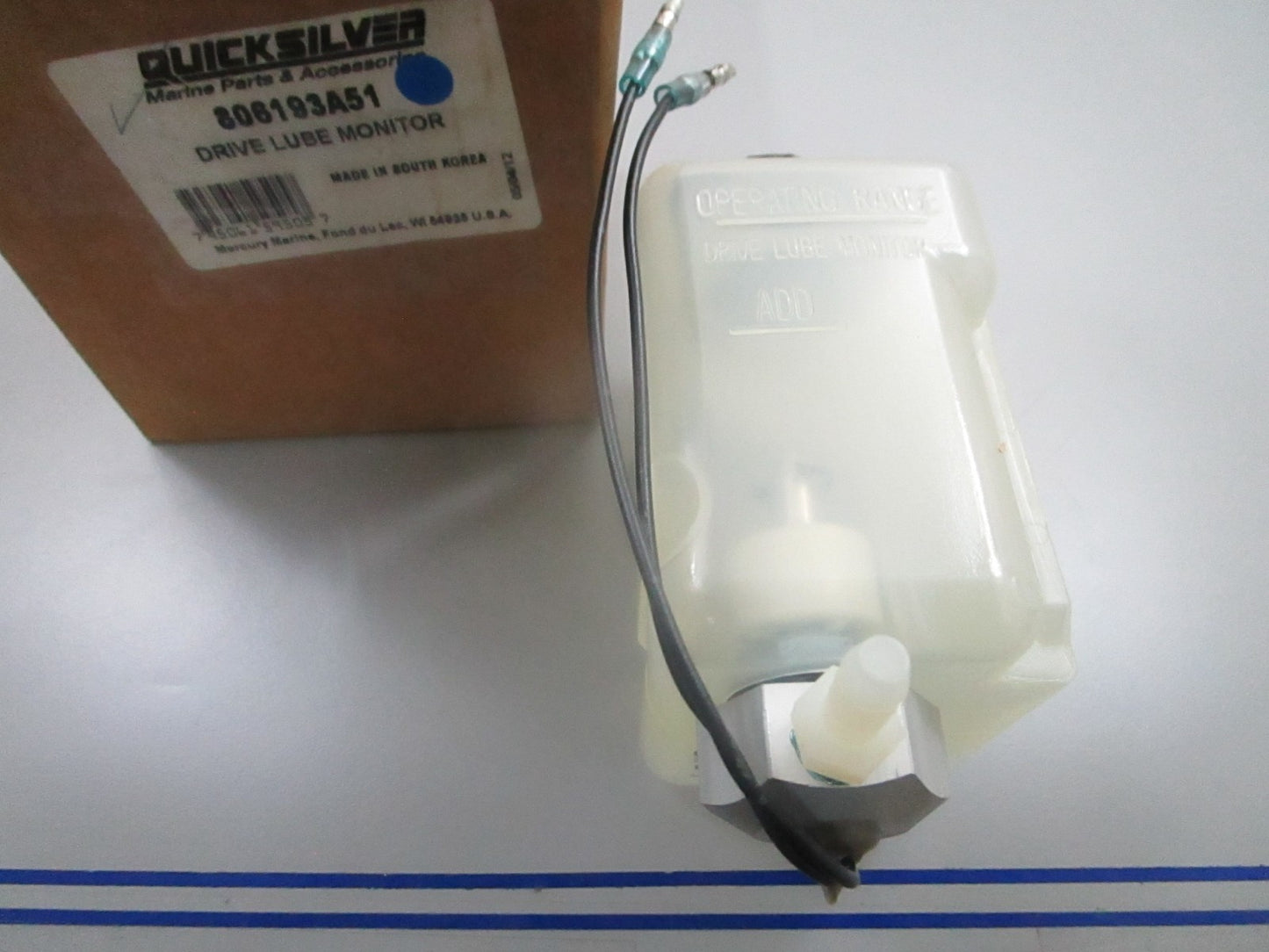 *NEW OEM* 0810 Mercury Quicksilver Drive Lube Monitor 806193A51