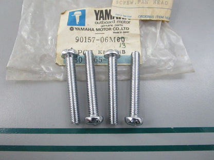 NEW OEM (LOT OF 4) 90157-06M00-00 Yamaha Pan Head Screw 0810