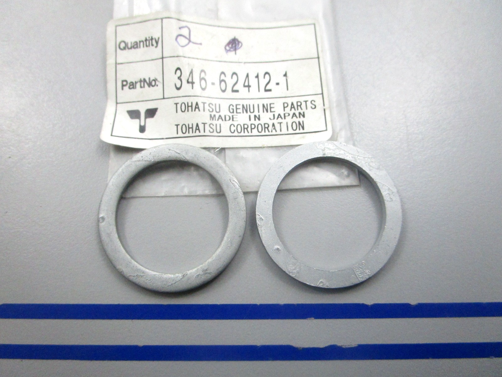 NEW OEM (LOT OF 2) 346-62412-1 346624121 Tohatsu Washer 0810