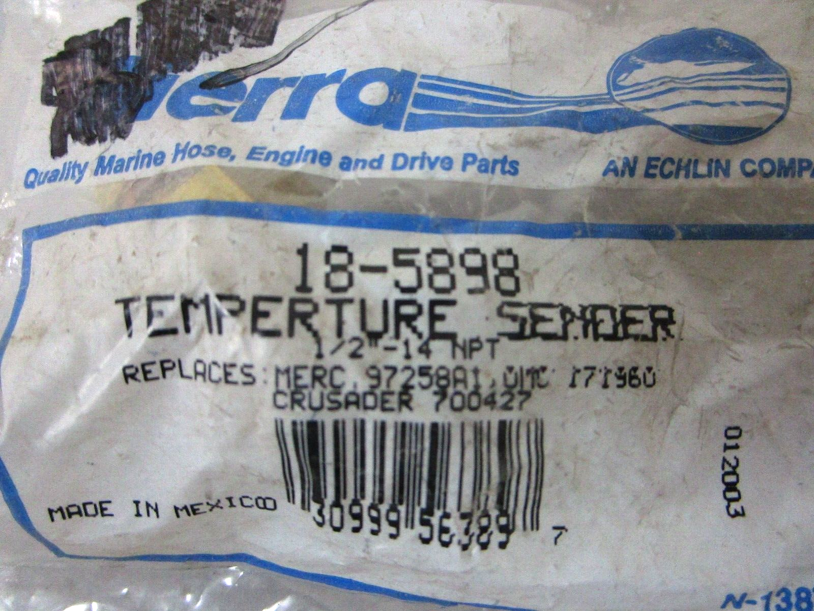 *NEW* 0750 Sierra TEMPERATURE SENDER 18-5898 Replaces  97258A1  171960