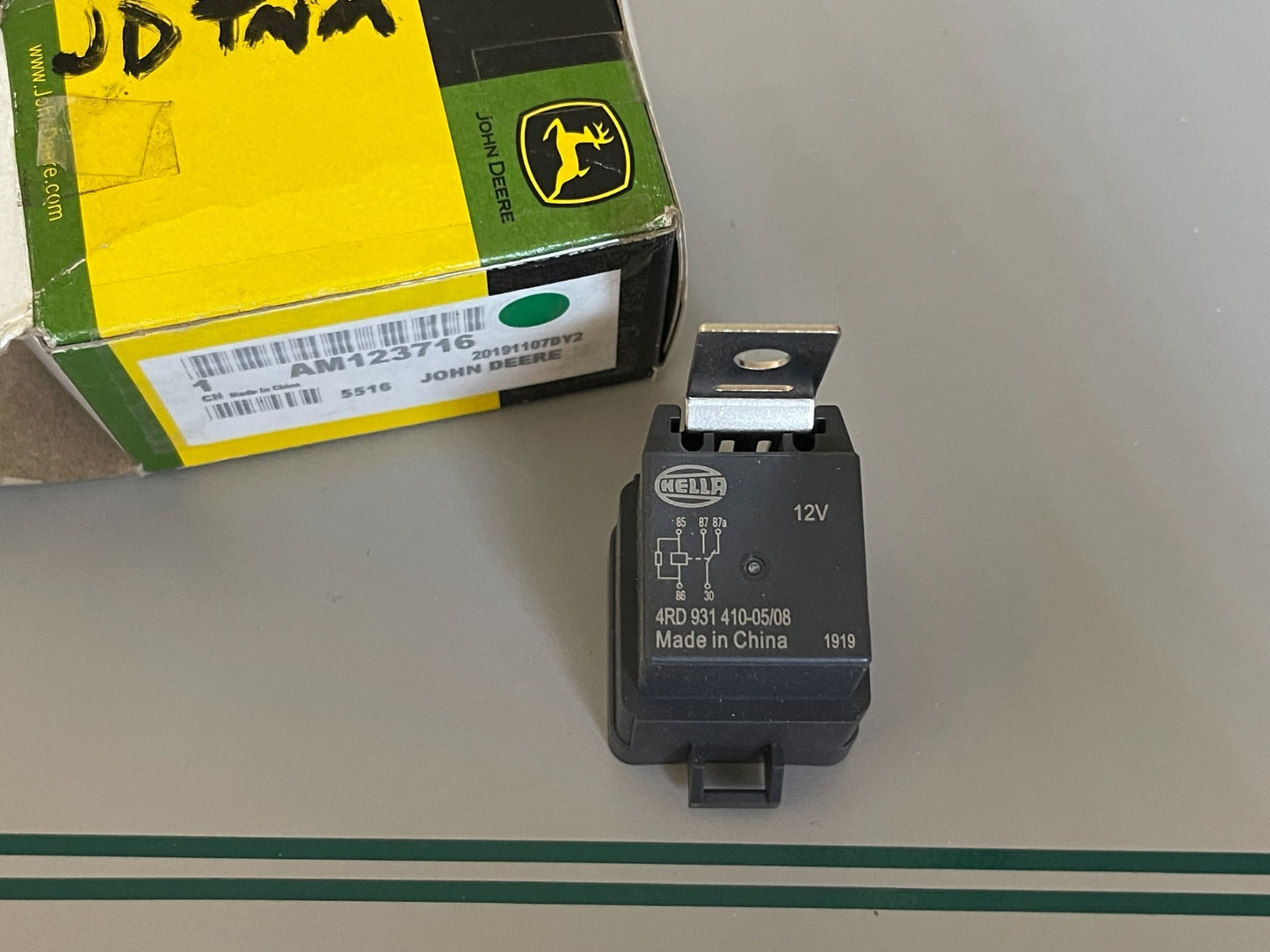John Deere AM123716 NEW OEM Relay 12V 30A ZTrak X700 X500 Front Mower Gator 0720
