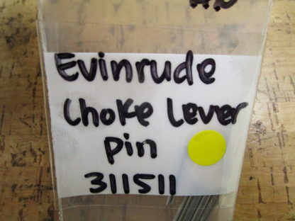 *NEW OEM* 0750 OMC Johnson Evinrude Choke Lever Pin 311511 0311511