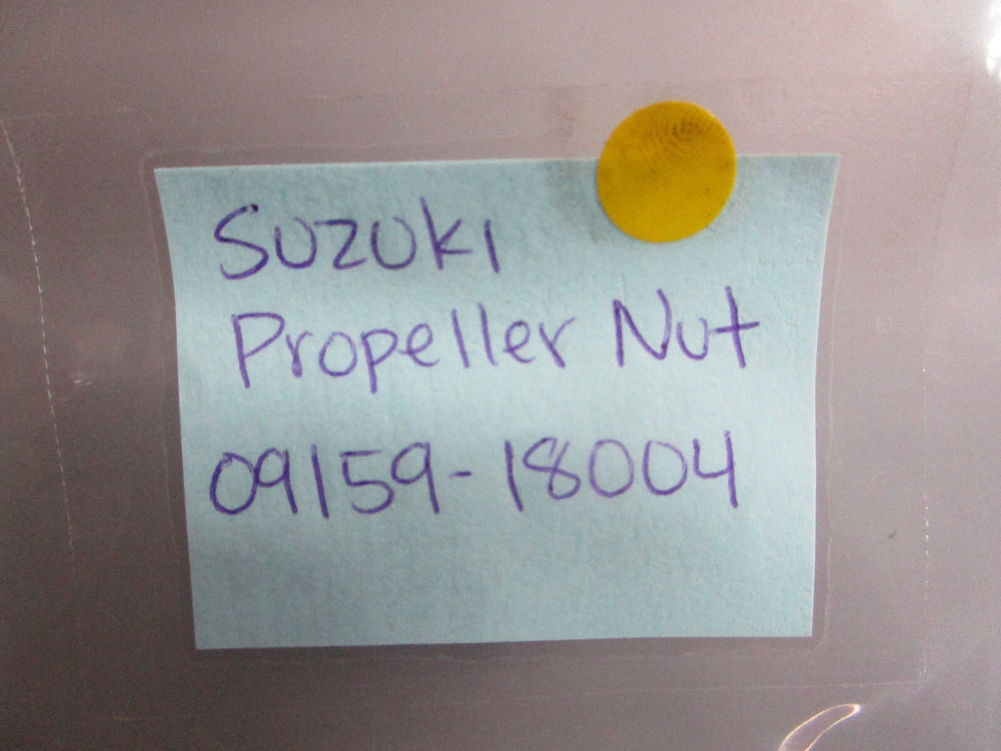 *NEW OEM* 0750 Suzuki PROPELLER NUT 09159-18004