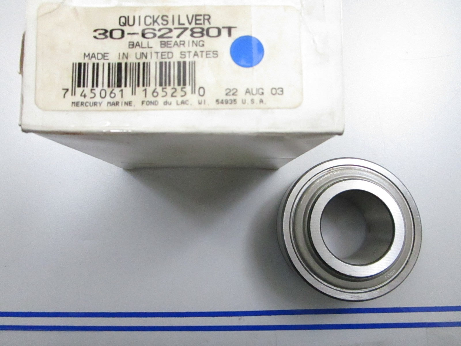 *NEW OEM* 0810 Mercury Quicksilver Ball Bearing 30-62780T