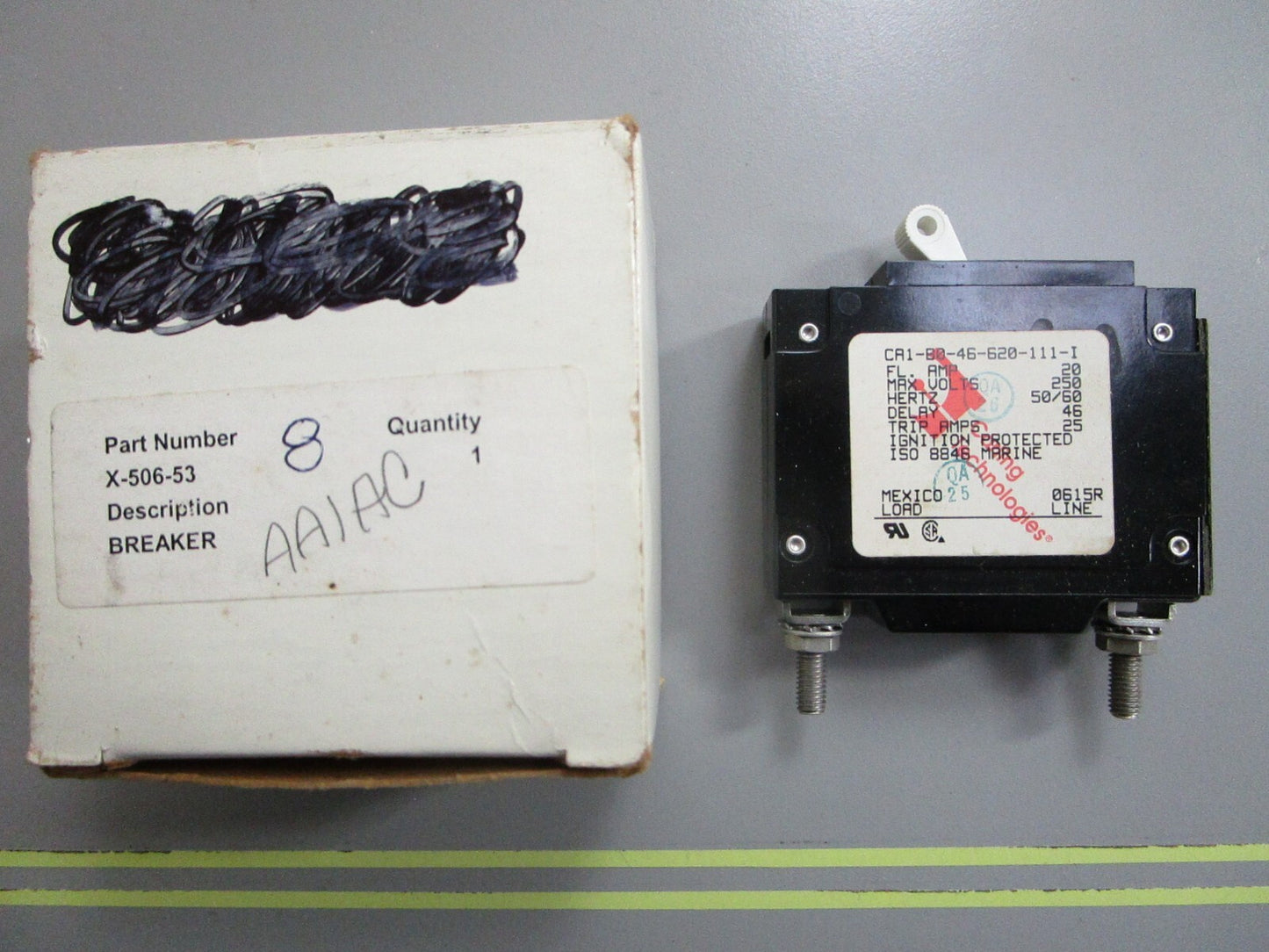 *NEW OEM* 0820 Kohler Breaker X-506-53 CA1-B0-46-620-111-I