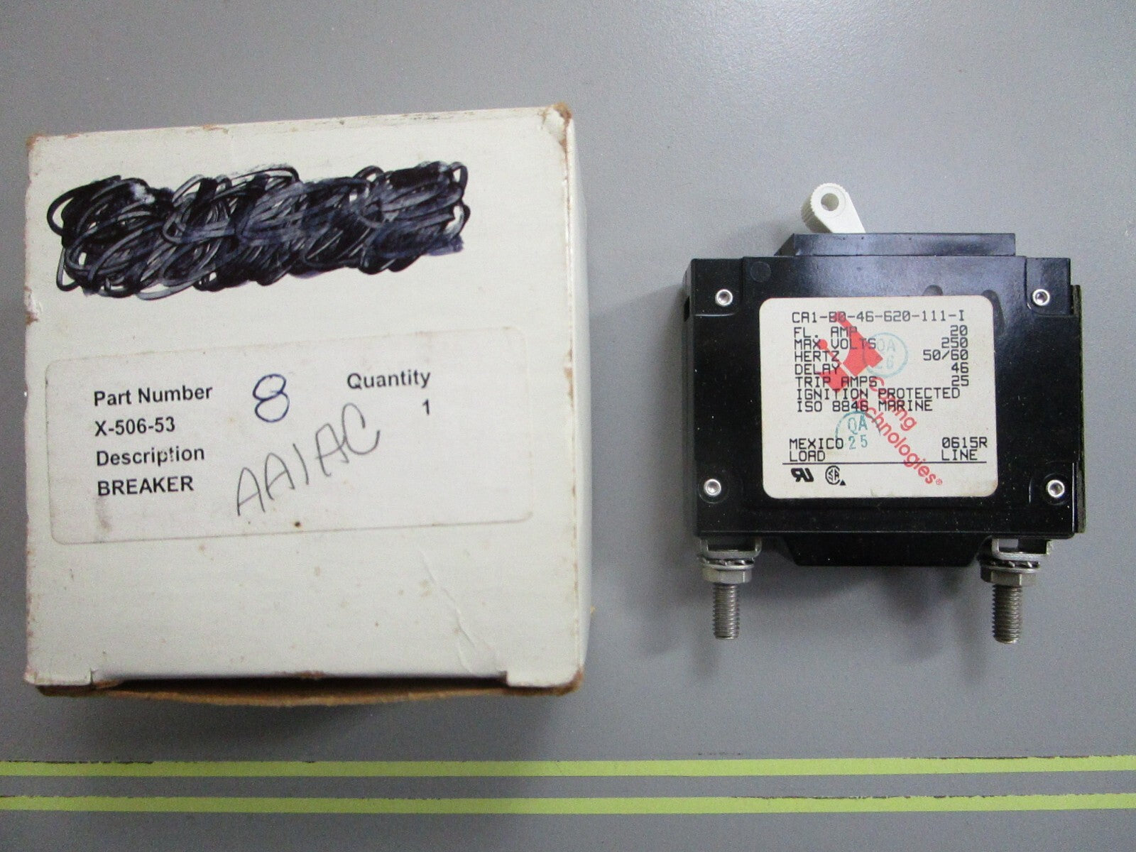 *NEW OEM* 0820 Kohler Breaker X-506-53 CA1-B0-46-620-111-I