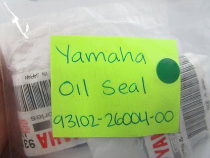 NEW OEM (LOT OF 2) 93102-26004-00 Yamaha Oil Seal 0810