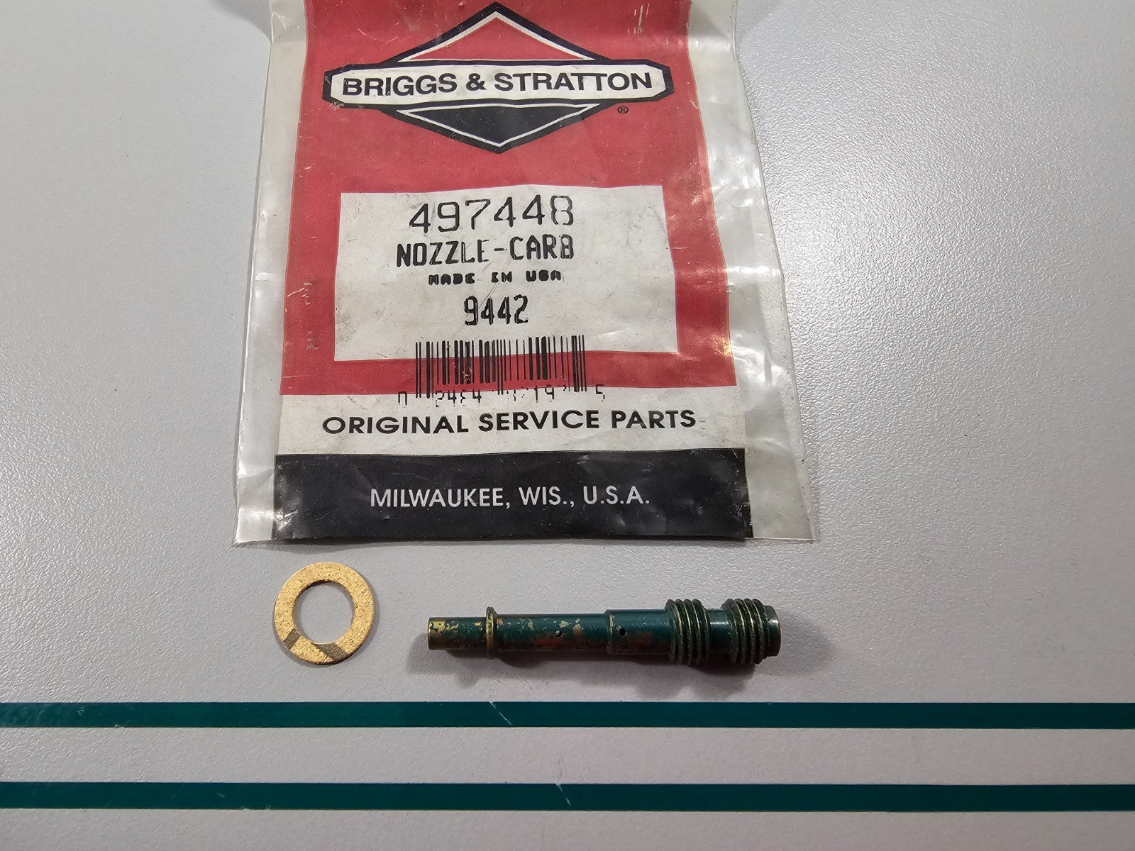 NEW OEM 497448 Briggs & Stratton Carb Nozzle 0810