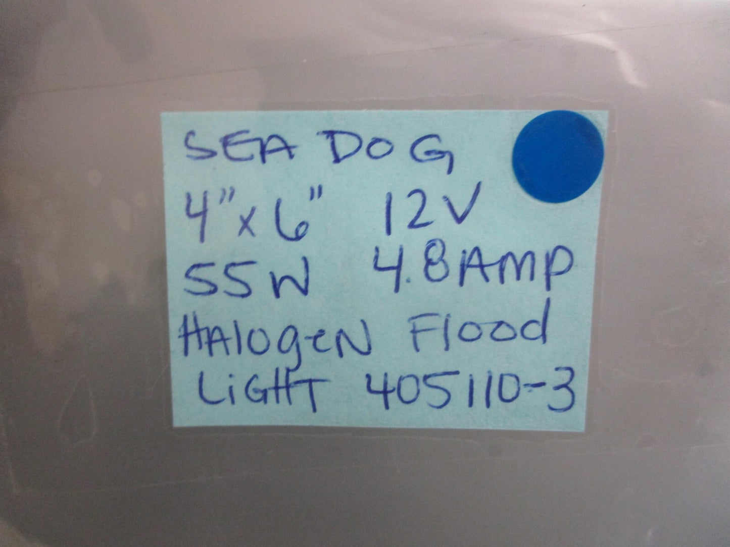 *NEW* 0820 SeaDog 4" × 6" 12V 55W 4.8AMP Halogen Flood Light 405110-3