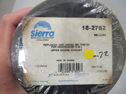 *NEW* 0750 Sierra BELLOWS 18-2762 Replaces OMC 508695 MC70981A3