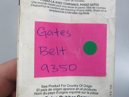 Gates NEW XL V-Belt 9350 35" Notched 0810