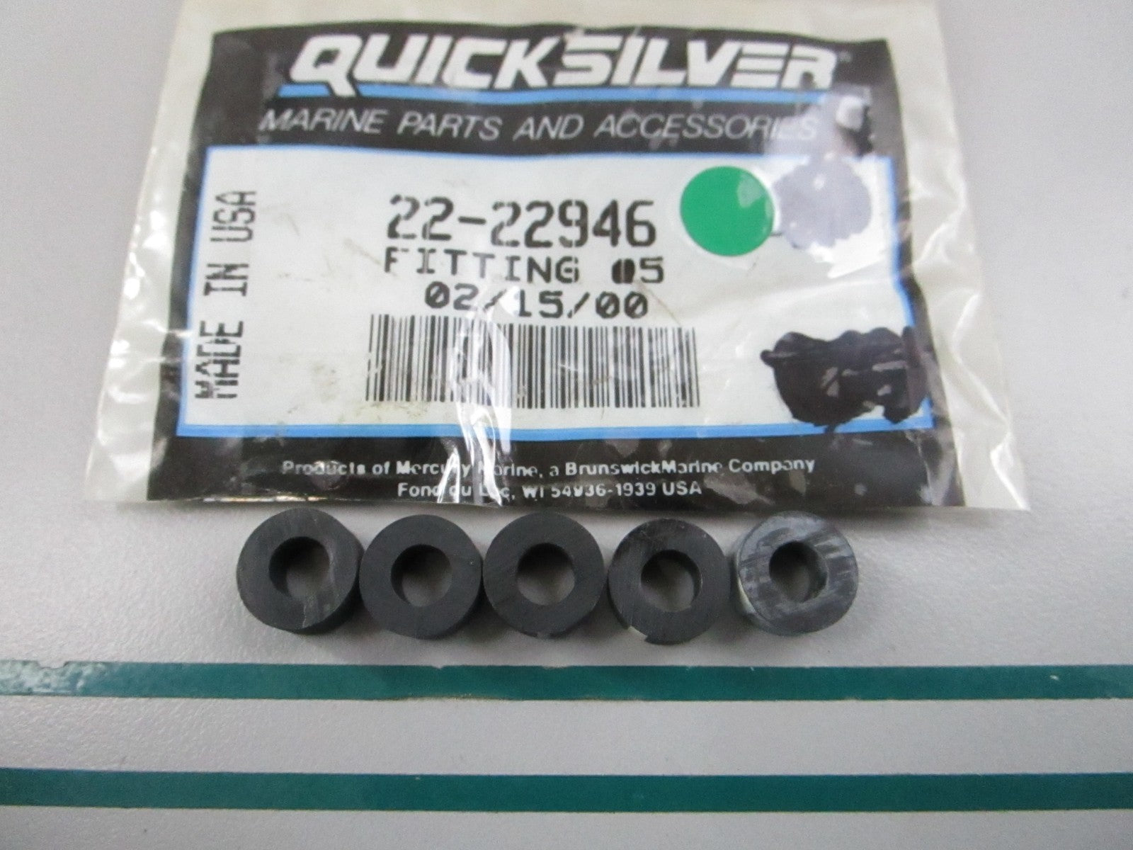 NEW OEM (LOT OF 5) 22-22946 Mercury Quicksilver Fitting 0810