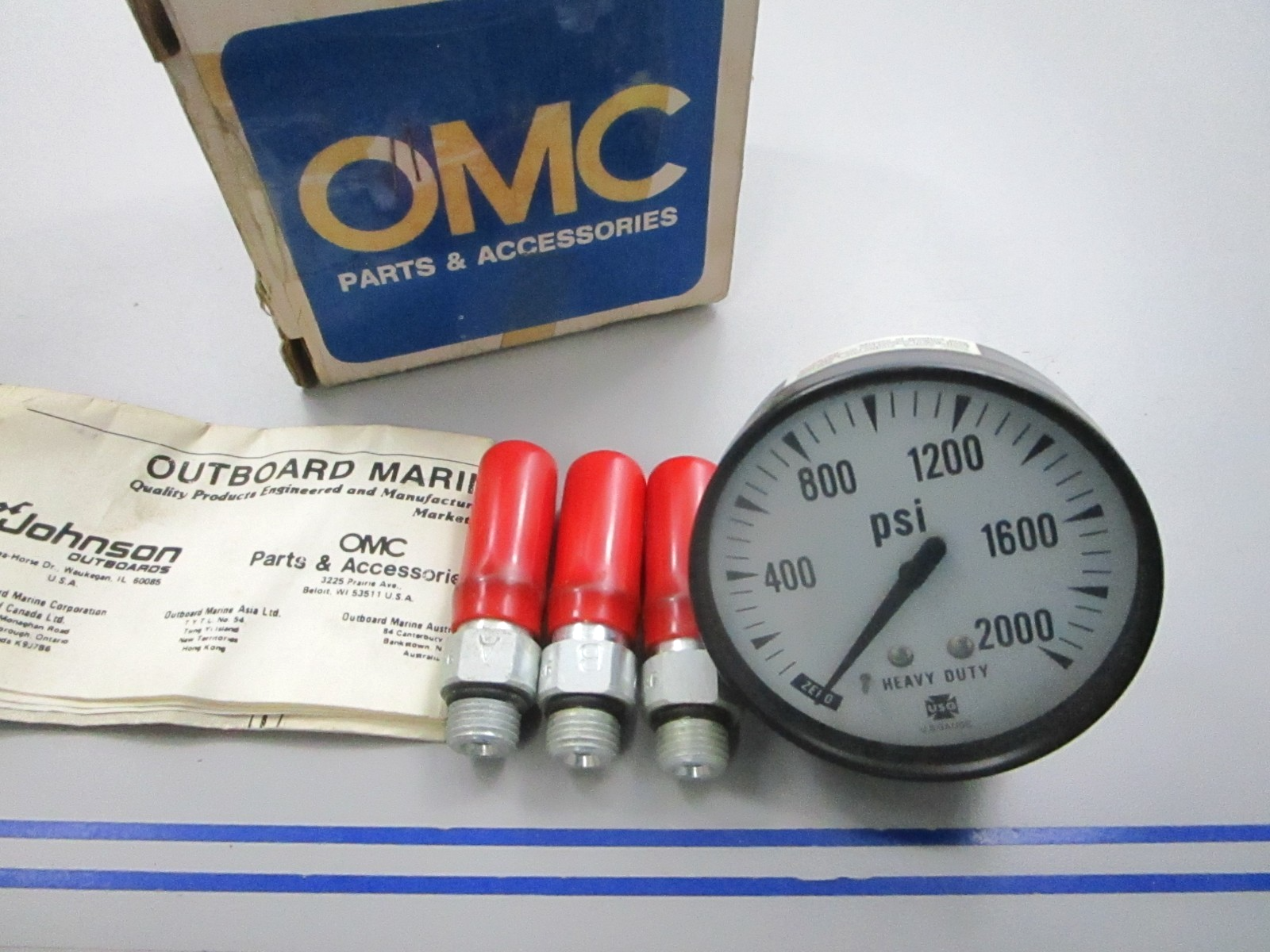 NEW OEM 983997 0983997 OMC Johnson Evinrude Pressure Gauge Kit 0810