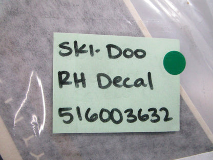 NEW 516003632 Ski-Doo RH Decal 0810