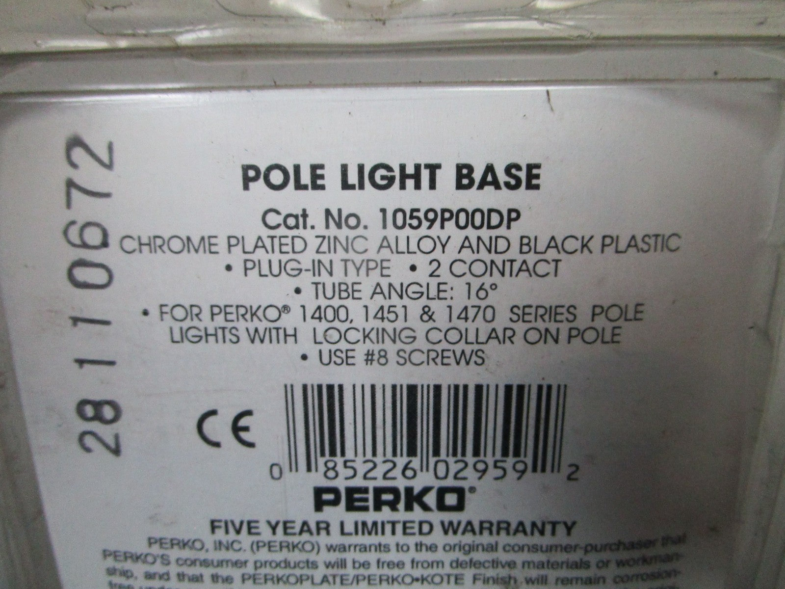 *NEW OEM* 0720 Perko Pole Light Base 1059P00DP