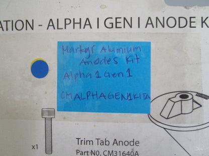 *NEW* 0820 Martyr Aluminum Alpha I Gen I Anode Kit CMALPHAGEN1KITA