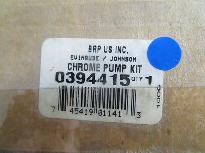 NEW OEM 394415 0394415 OMC Johnson Evinrude Chrome Pump Kit 0820