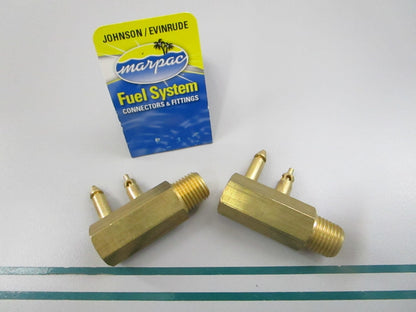 NEW (LOT OF 2) 7-0910 Marpac 1/4 NPT Brass Male Fitting 0810