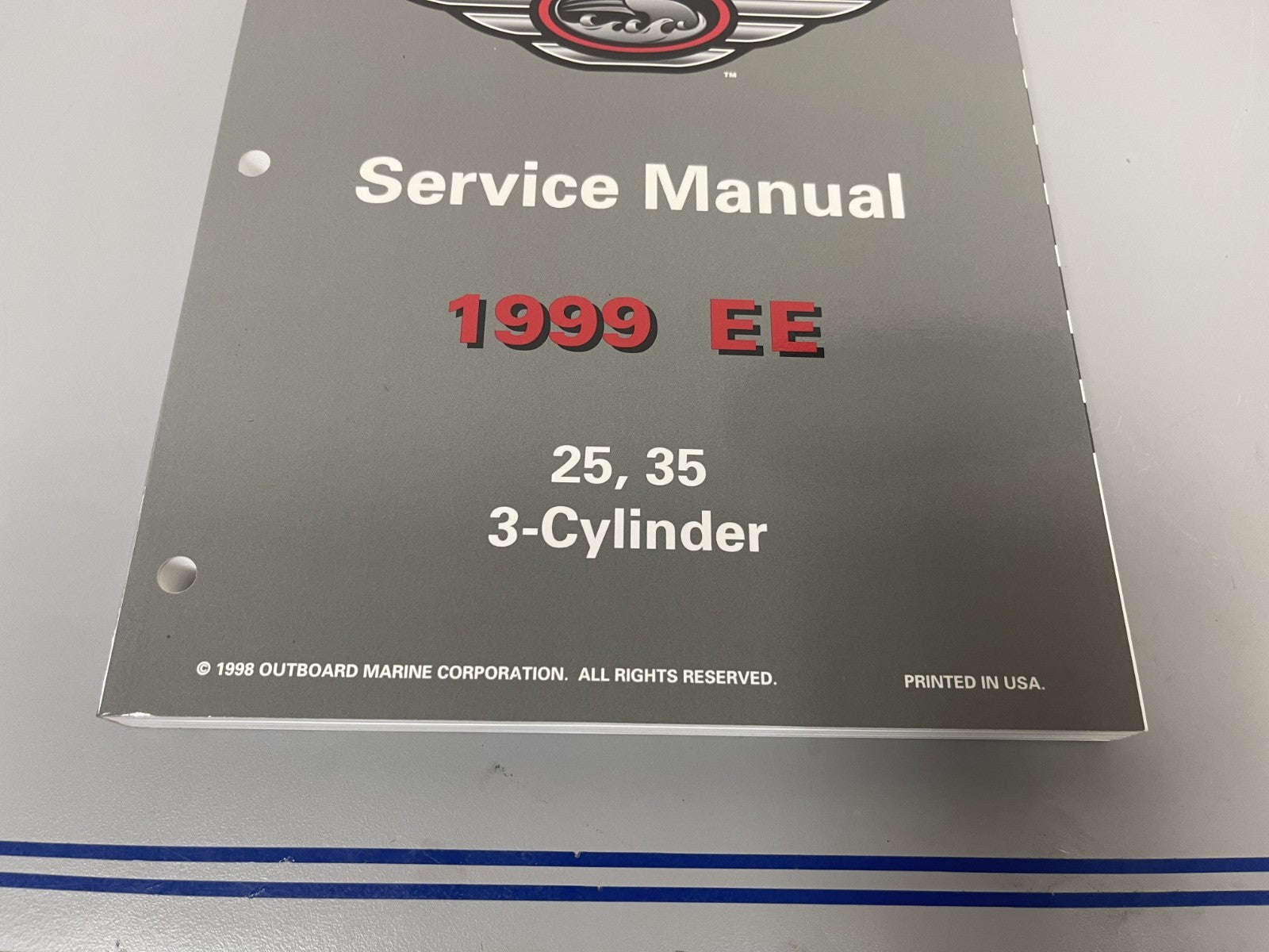 *NEW OEM* 0670 OMC Johnson Evinrude 3 CYL EE 25 35 HP Service Manual 787029