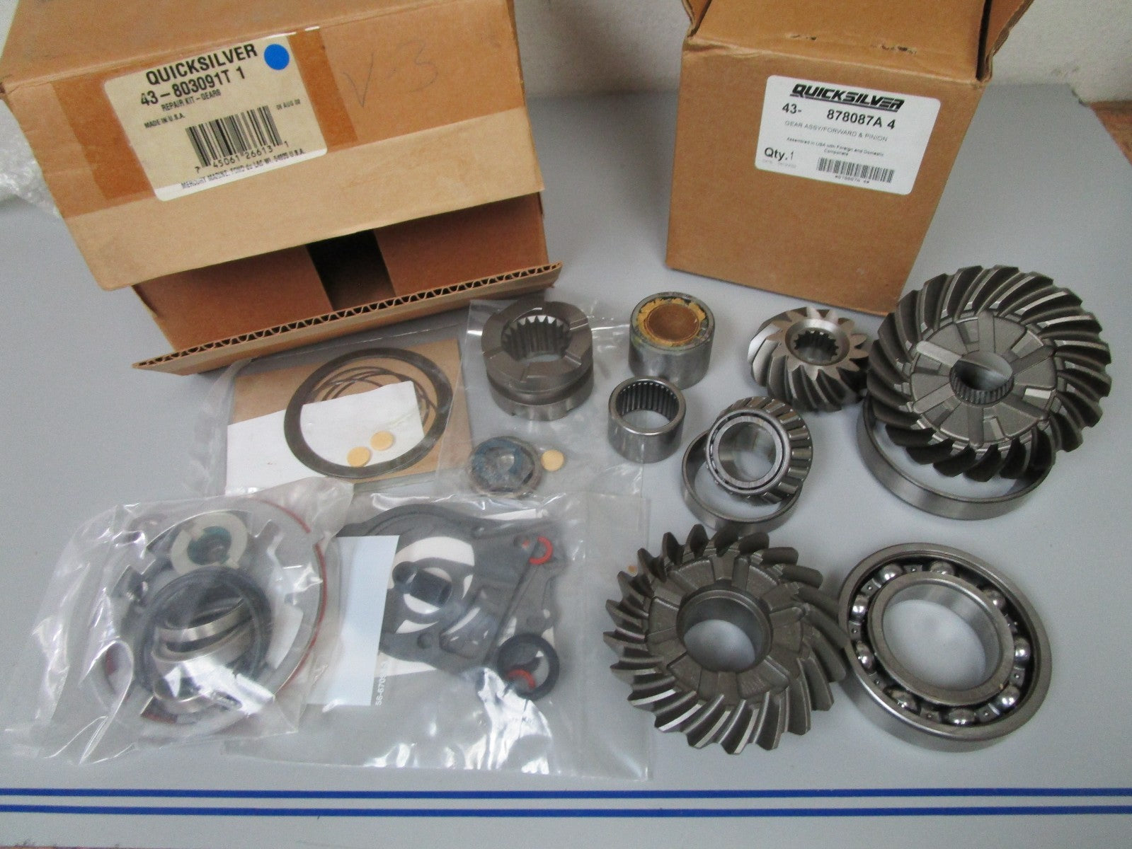 *NEW OEM* 0720 Mercury Quicksilver Gear Set Repair Kit 878087A4 43-803091T1