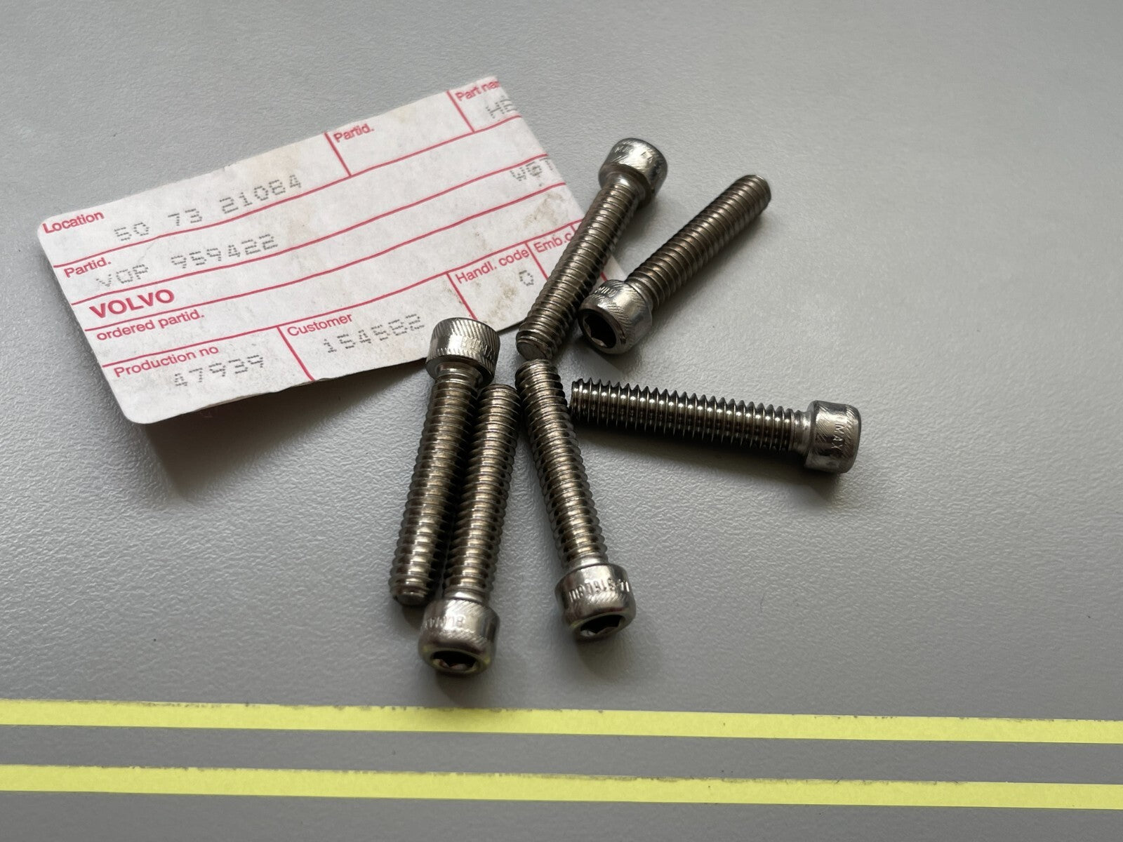 *NEW OEM* (LOT OF 6) 0810 Volvo Penta Screw 959422