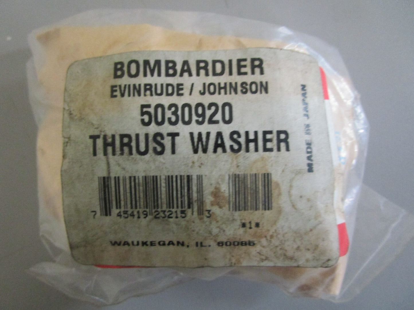 *NEW OEM* 0820 OMC Johnson Evinrude Thrust Washer Set 5030920