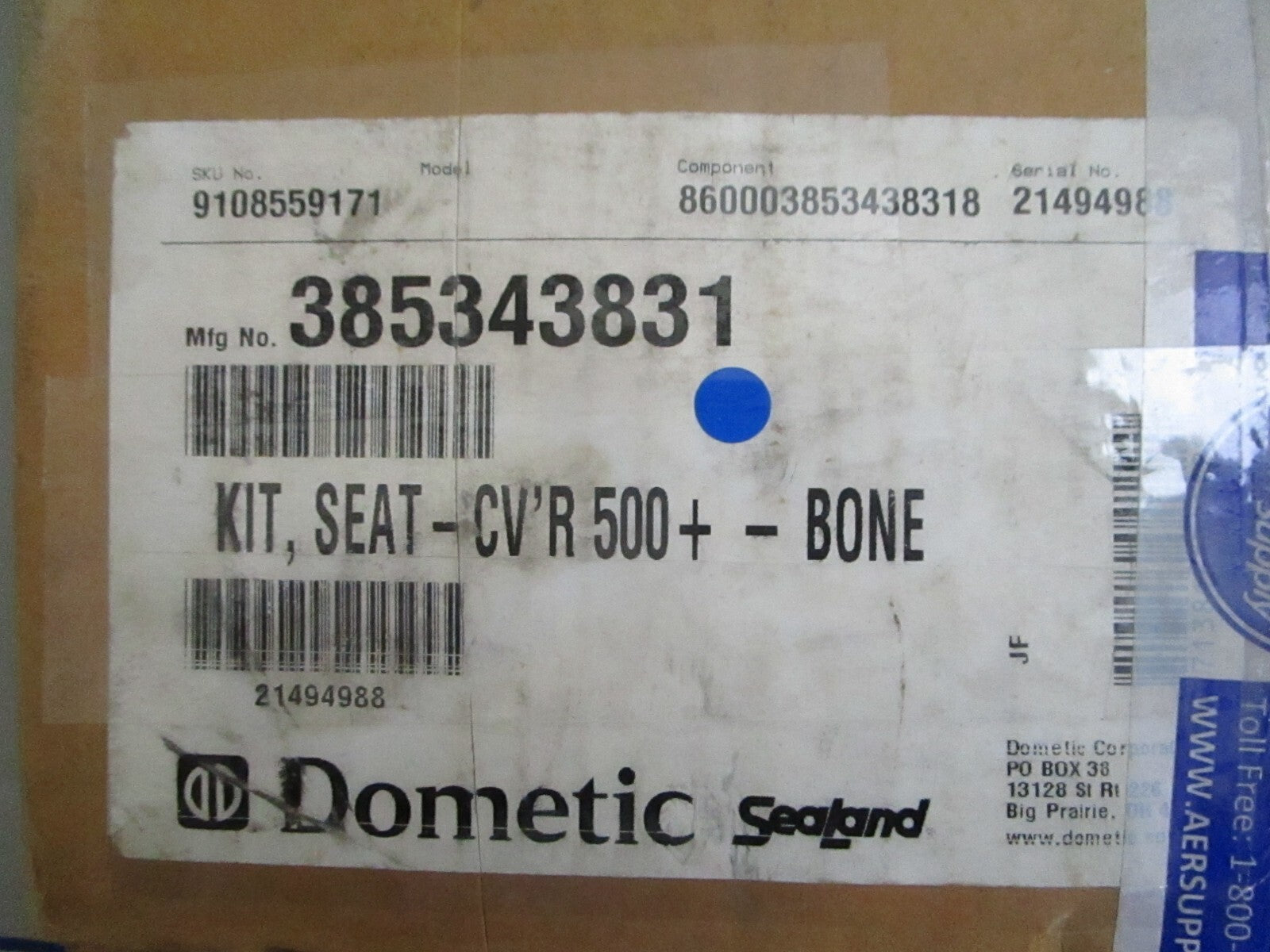*NEW* 0820 Dometic Bone-White Seat Cover Ay 385343831