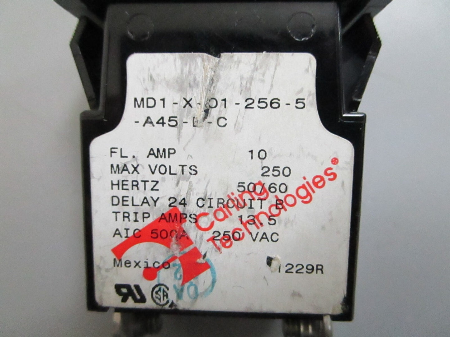 *NEW* 0820 Carling Industries Circuit Breaker MD1-X-01-256-5-A45-B-C