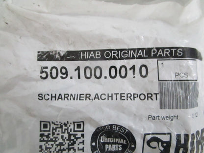 NEW OEM 509.100.0010 HIAB Rear Door Hinge 0820